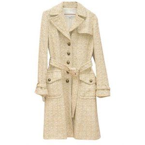 Banana Republic yellow tweed jacket spring jacket